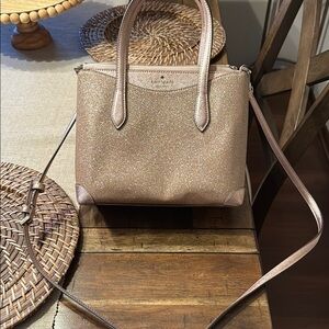 Kate Spade Glittery Rose Gold Handbag